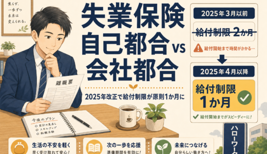 自己都合・会社都合の違いと2025年改正｜失業保険（基本手当）完全ガイド【2026年版】