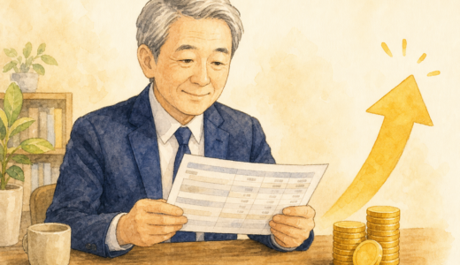 高年齢雇用継続給付の解説 60歳以降の賃金低下を補う給付金のイメージイラスト